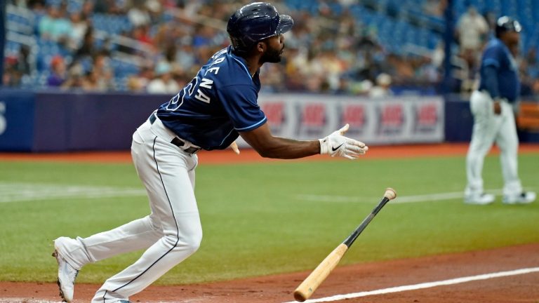 Tampa Bay Rays outfielder Randy Arozarena. (Chris O'Meara/AP)