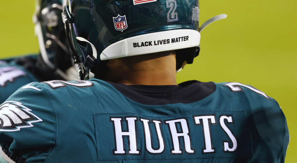 NFL brings back social justice helmet decals, end zone stencils