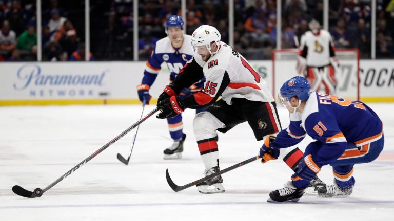 Former Ottawa Senators left wing Zack Smith (15) has retired from the NHL. (Kathy Willens/AP)