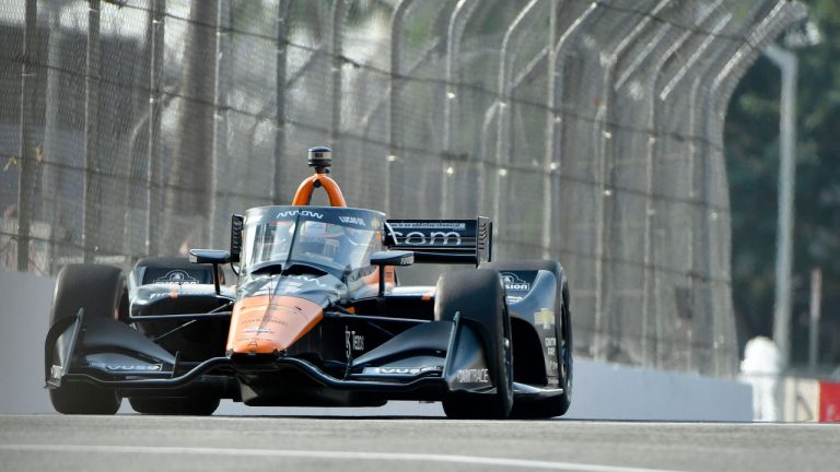 Indycar driver Pato O'Ward. (Will Lester/AP) 