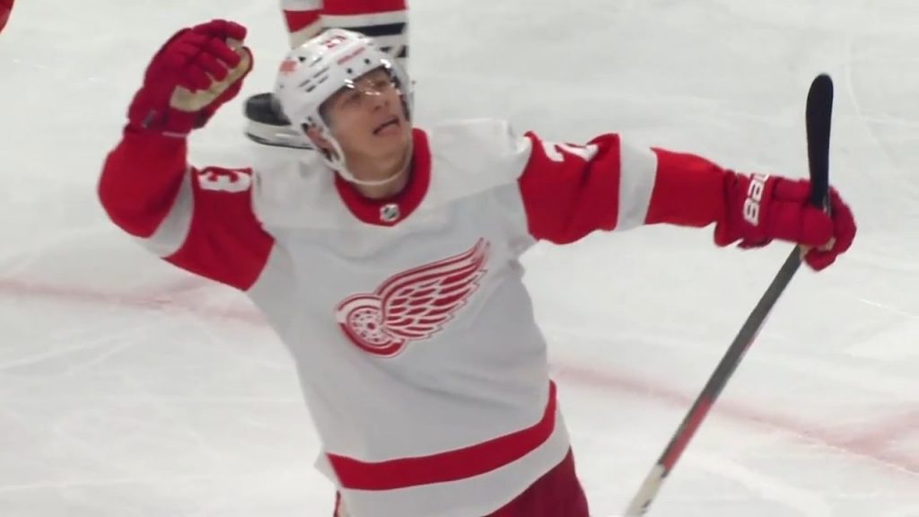 Gotta See It: Red Wings Kostin Drops Mitts, Goes Toe-to-Toe With