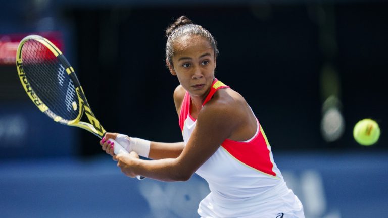 Leylah Annie Fernandez delivered a stunning upset of fifth-ranked Belinda Bencic at a Billie Jean King Cup qualifier over the weekend, a result that gave her a big boost of confidence ahead of her first full season as a pro. Fernandez is shown in this August 5, 2019 file photo (Mark Blinch/CP).