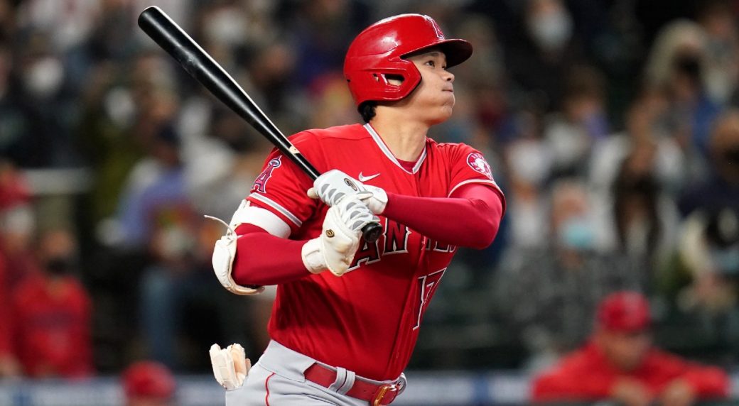 Shohei Ohtani hits his first Major League home run for the Angels 