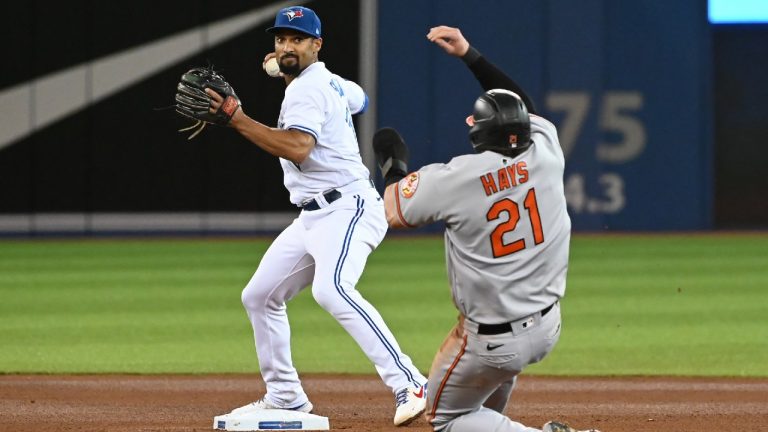 Toronto Blue Jays second baseman Marcus Semien is a finalist for the Gold Glove award. (Jon Blacker/CP)