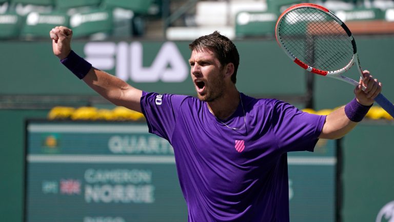 Cameron Norrie, of Britain. (Mark J. Terrill/AP) 