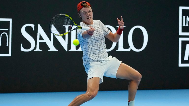 Denmark's Holger Rune. (Antonio Calanni/AP)