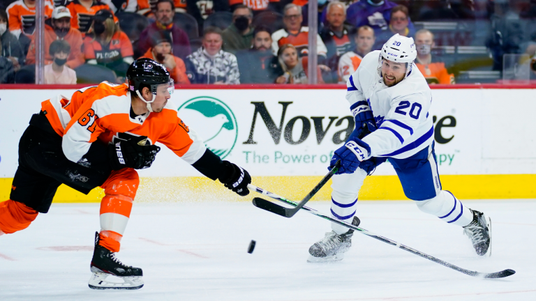 Toronto Maple Leafs' Nick Ritchie had been playing on the top line with varying levels of success. (AP)