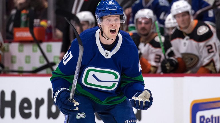 Vancouver Canucks forward Elias Pettersson. (Darryl Dyck/CP)