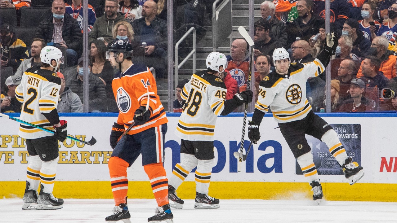 Matt Grzelcyk scores late game winner as Bruins defeat Oilers