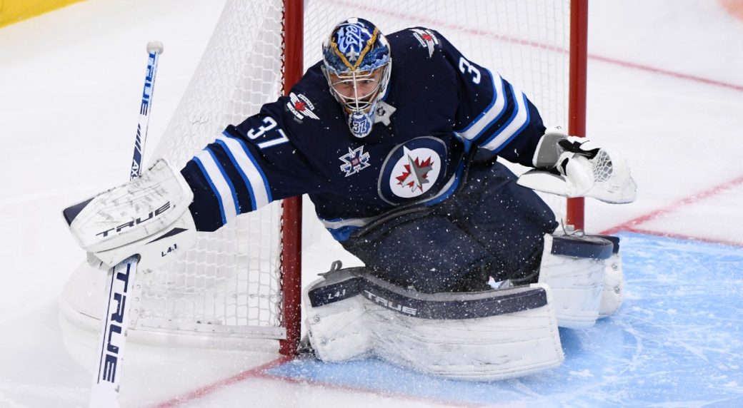 Hellebuyck speaks up after another interference challenge doesn’t go Jets’ way - Sportsnet.ca