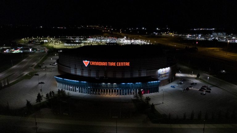 The Canadian Tire Centre is seen in Ottawa, Monday April 26, 2021. (Adrian Wyld/THE CANADIAN PRESS)
