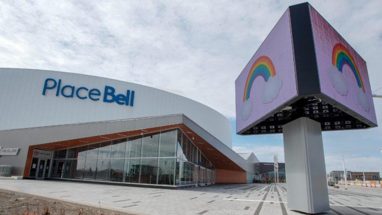 Place Bell is seen Monday May11, 2020 in Laval, Que as the AHL has announced cancelation of the remainder of the season due to COVID-19. (Ryan Remiorz/CP)