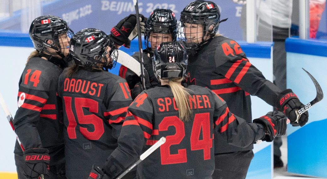 Canada women's ice hockey routs Swiss 10-3, advances to Olympic