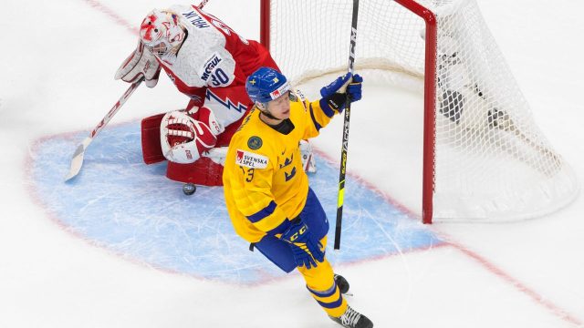 Sweden-forward-Emil-Heineman-scores-on-Czech-Republic-goalie-Nick-Malik-during-IIHF-World-Junior-Hockey-Championship