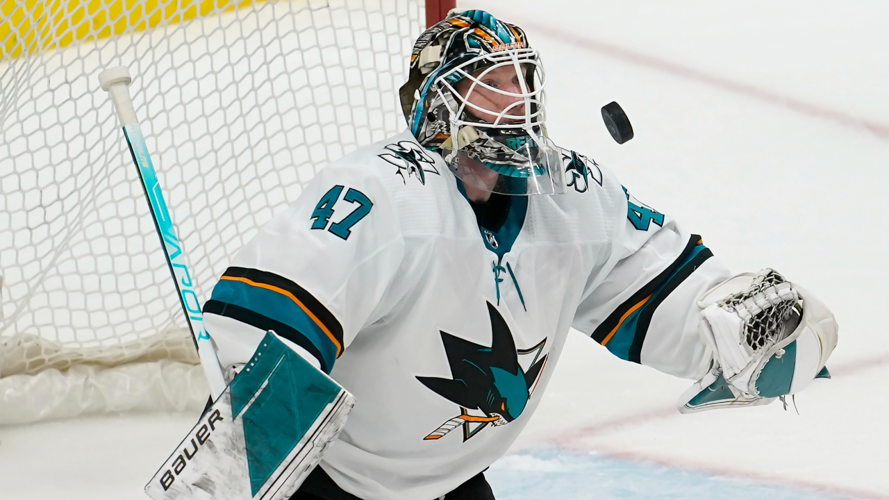 San Jose Sharks goalie refuses to wear LGBTQ-themed warmup jersey for NHL  Pride Night in 2023
