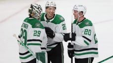 Robertson’s second straight hat trick lifts Stars over Wild