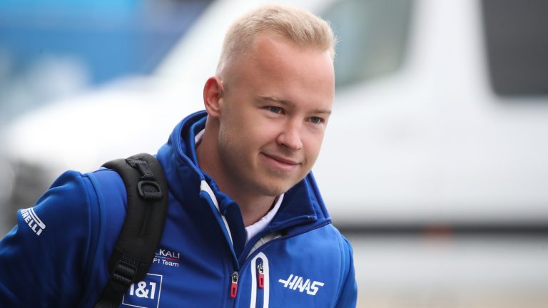 Uralkali Haas F1 Team driver Nikita Mazepin is seen before races at the 2021 Formula 1 Russian Grang Prix at the Sochi Autodrom racing circuit. (Sergei Fadeichev/TASS)