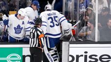 Maple Leafs’ Mrazek, Holl, Lyubushkin leave game vs. Bruins with injuries