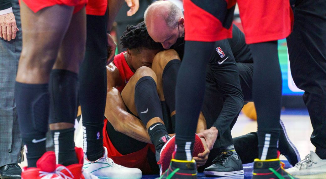 Scottie Barnes ankle injury: Raptors rookie receives negative x-rays -  Sports Illustrated