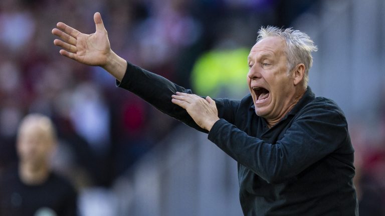 Freiburg's coach Christian Streich has built a successful and sustainable team despite regularly losing his best players to better-funded clubs elsewhere in Germany or across Europe. (Tom Weller/AP)