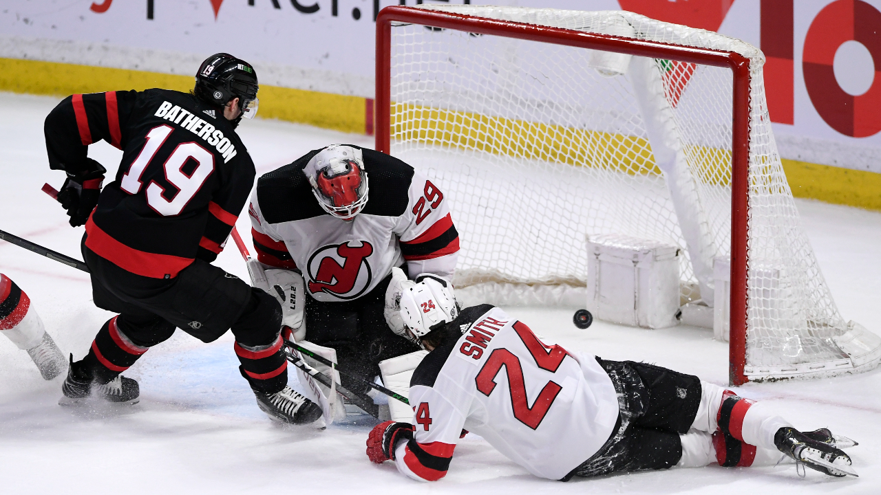 Drake Batherson's two goals lead Senators to overtime win over Devils