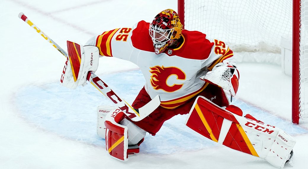 Markstrom misses Flames practice to welcome his first child