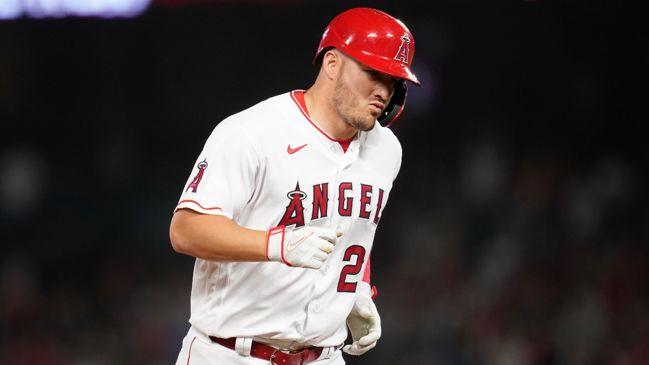 Angels' Trout hits off pitching machine, moving closer to return
