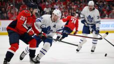Hit with injuries, Maple Leafs prioritize health but salvage a win over Capitals