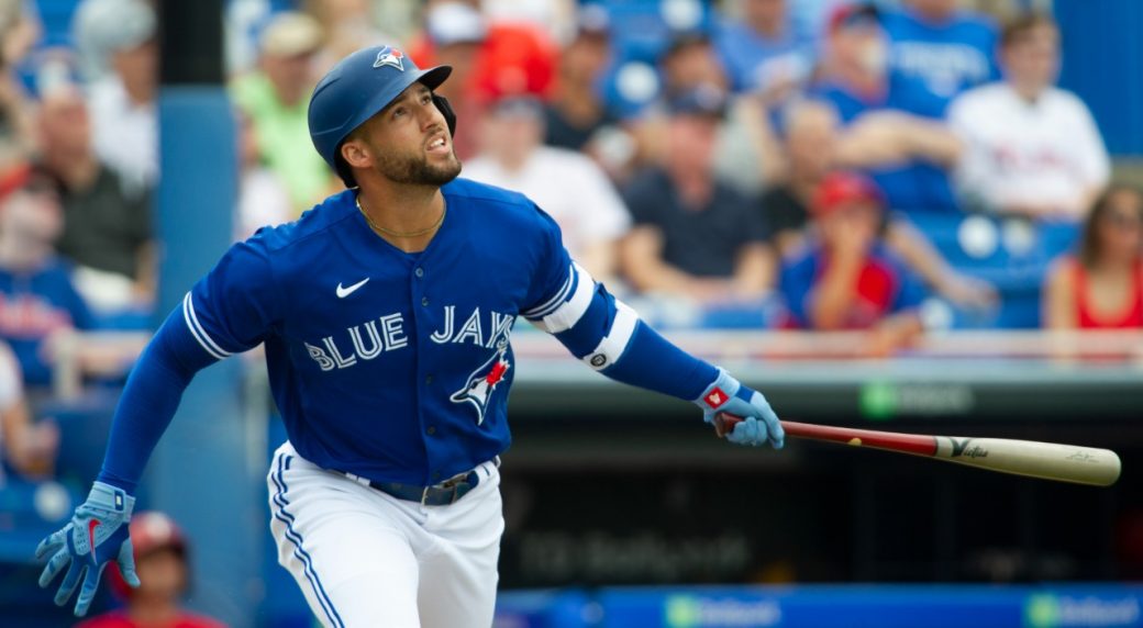 Blue Jays' Springer not starting vs. Astros, is available to pinch hit