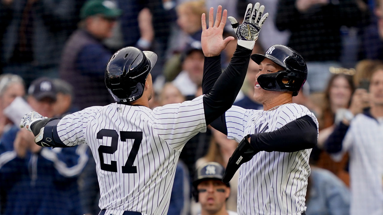 Yankees win 10th straight game, backed by Giancarlo Stanton