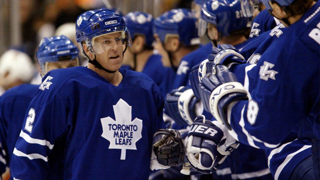 □NHL Brian Leetch ブライアン・リーチ Mirror Blue Mitchell and