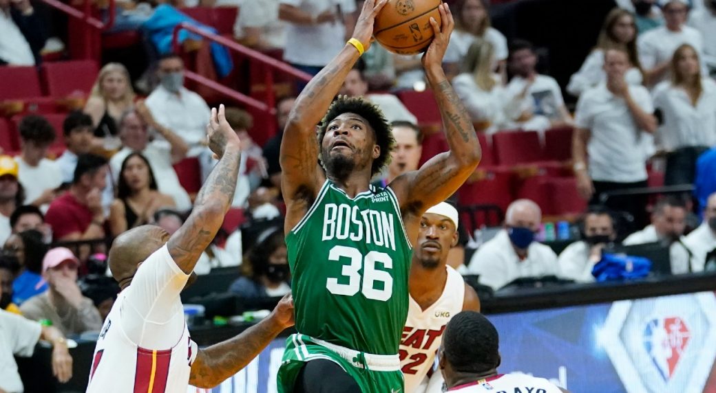 De Celtics nemen het in de NBA Finals op tegen de Warriors na het verslaan van de Heat in Game 7.