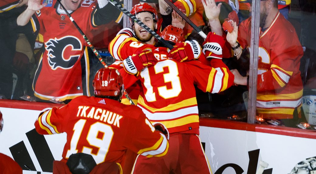 Las mayores cifras y récords establecidos en el confuso juego de Flames-Oilers1