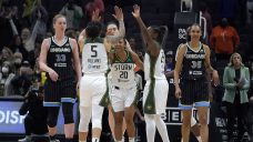 Magbegor, Stewart power Storm to tight win over Sky