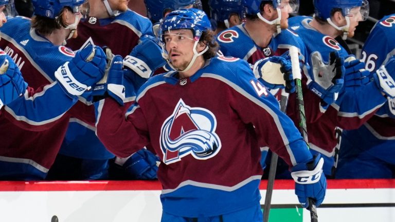 Colorado Avalanche defenceman Samuel Girard had to leave Game 3 early after taking a hit. (Jack Dempsey/AP))