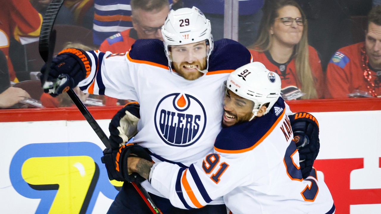 Oilers rally to beat Flames, tie Battle of Alberta at 1-1