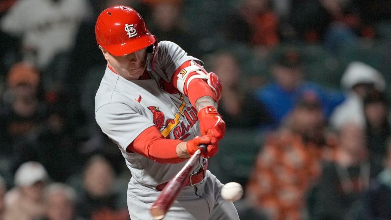 St. Louis Cardinals' Tyler O'Neill, a two-time Gold Glove winner, was awarded $3.4 million instead of his $4.15 million request in arbitration. (Tony Avelar/AP)