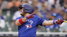 Blue Jays’ Kirk removed from game with hand contusion, X-rays negative