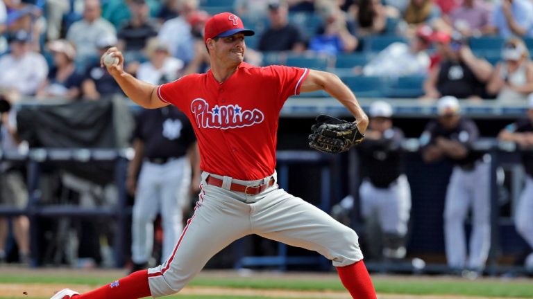 In this Thursday, March 3, 2016 file photo, Philadelphia Phillies starting pitcher Mark Appel delivers to the New York Yankees during the sixth inning of a spring training baseball game in Tampa, Fla. (Chris O'Meara/AP)