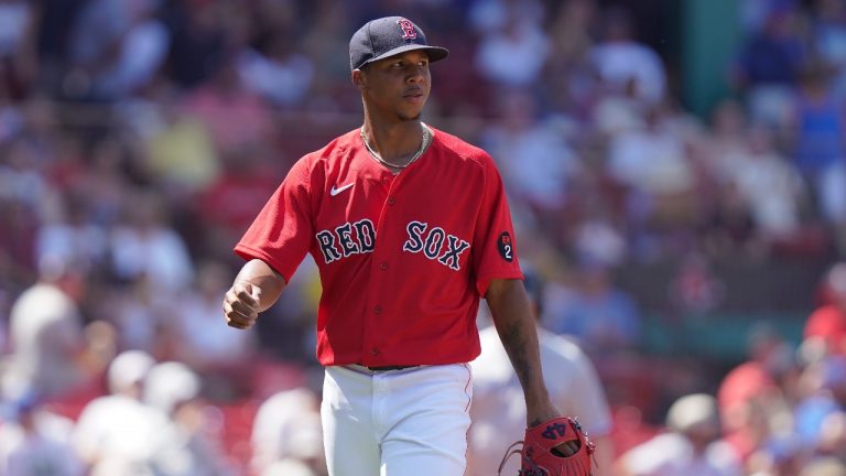 Right-hander Brayan Bello can increase his $55 million, six-year contract with the Boston Red Sox with award bonuses. (Steven Senne/AP)
