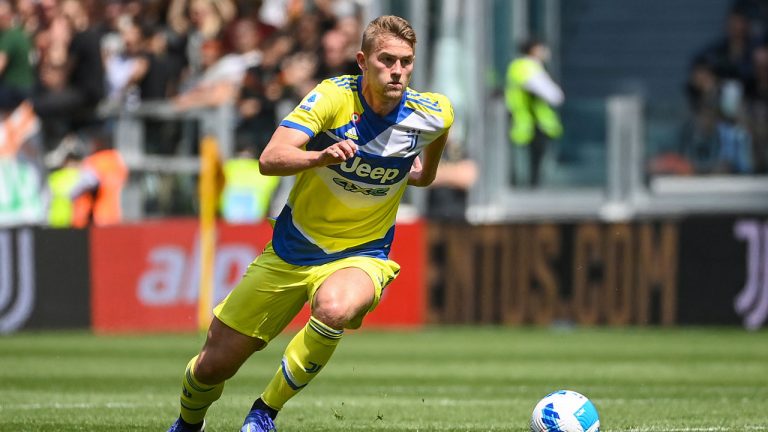 Juventus' Matthijs de Ligt controls the ball during a Serie A match between Juventus and Venezia, at Turin's Allianz Stadium. (Marco Alpozzi/AP)