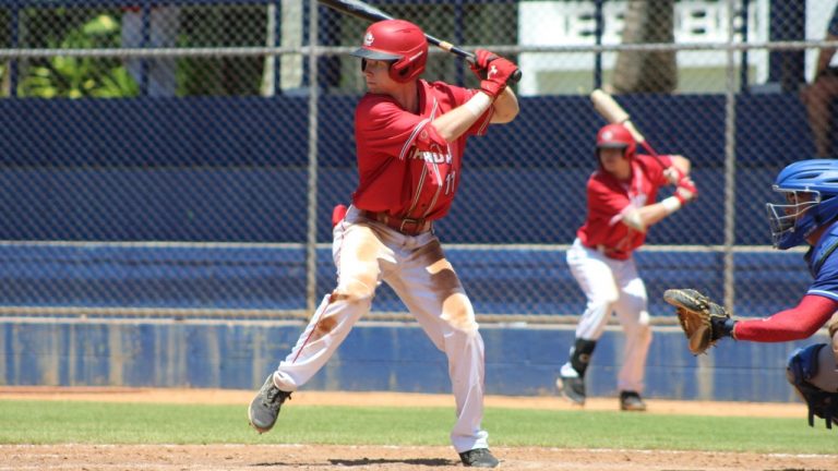 Dylan O’Rae, an infielder on the Canadian junior national team, became the country's first player selected in the 2022 Major League Baseball first-year player draft. (Photo courtesy: Canada Baseball)