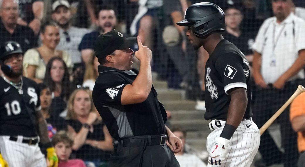 Angels player suspended for bumping umpire