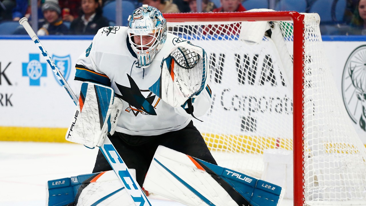 Golden Knights acquire goalie Adin Hill in trade with Sharks