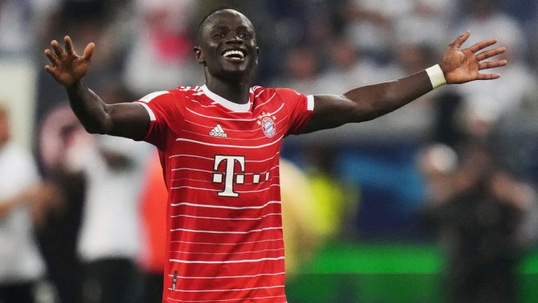 Bayern's Sadio Mane. (Matthias Schrader/AP)