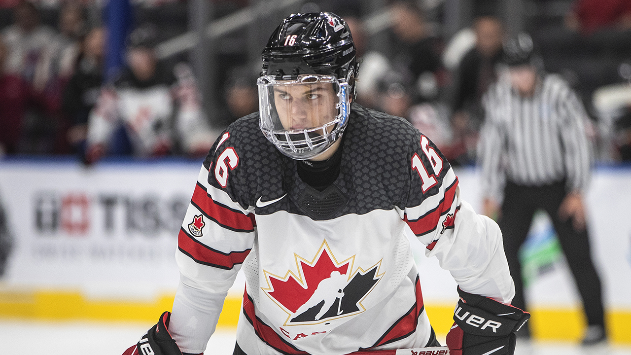 Men's Team Canada Connor Bedard IIHF World Junior Champ Replica White Jersey