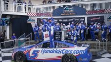 Larson wins rain-delayed NASCAR Cup race at Watkins Glen