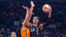 Wilson’s double-double leads Aces to win over Sun in WNBA Finals Game 1