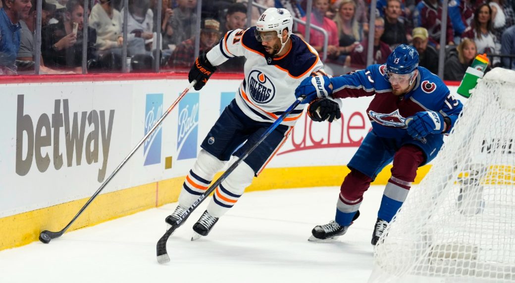 Evander Kane #91 - Autographed 2022-23 Edmonton Oilers vs Calgary Flames  Battle of Alberta Game Worn Royal Blue Jersey - NHL Auctions