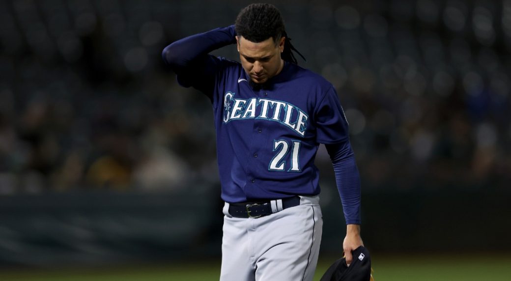Mariners held to one hit, Castillo tagged in loss to Athletics
